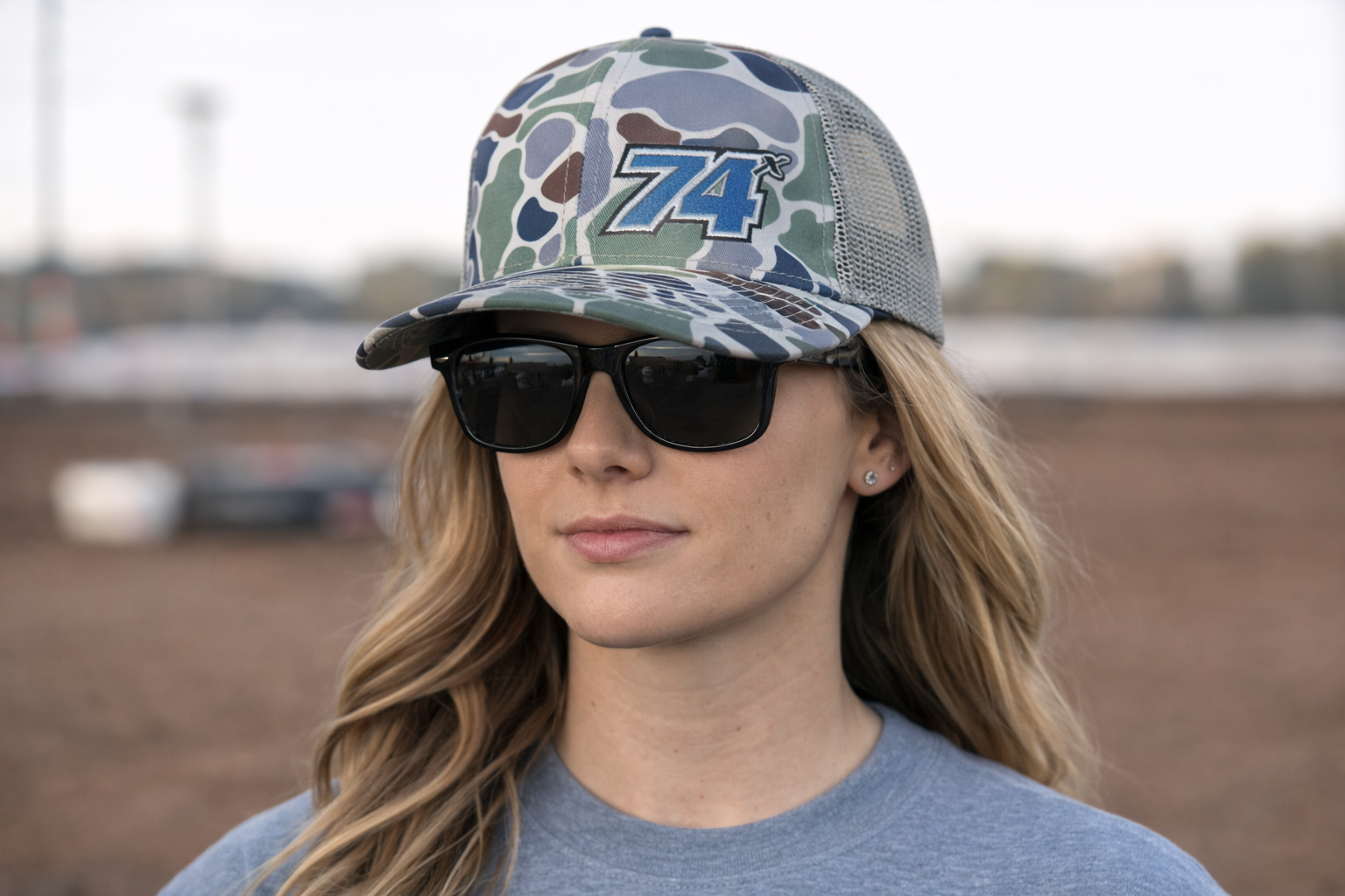 Camo Light Blue 74x