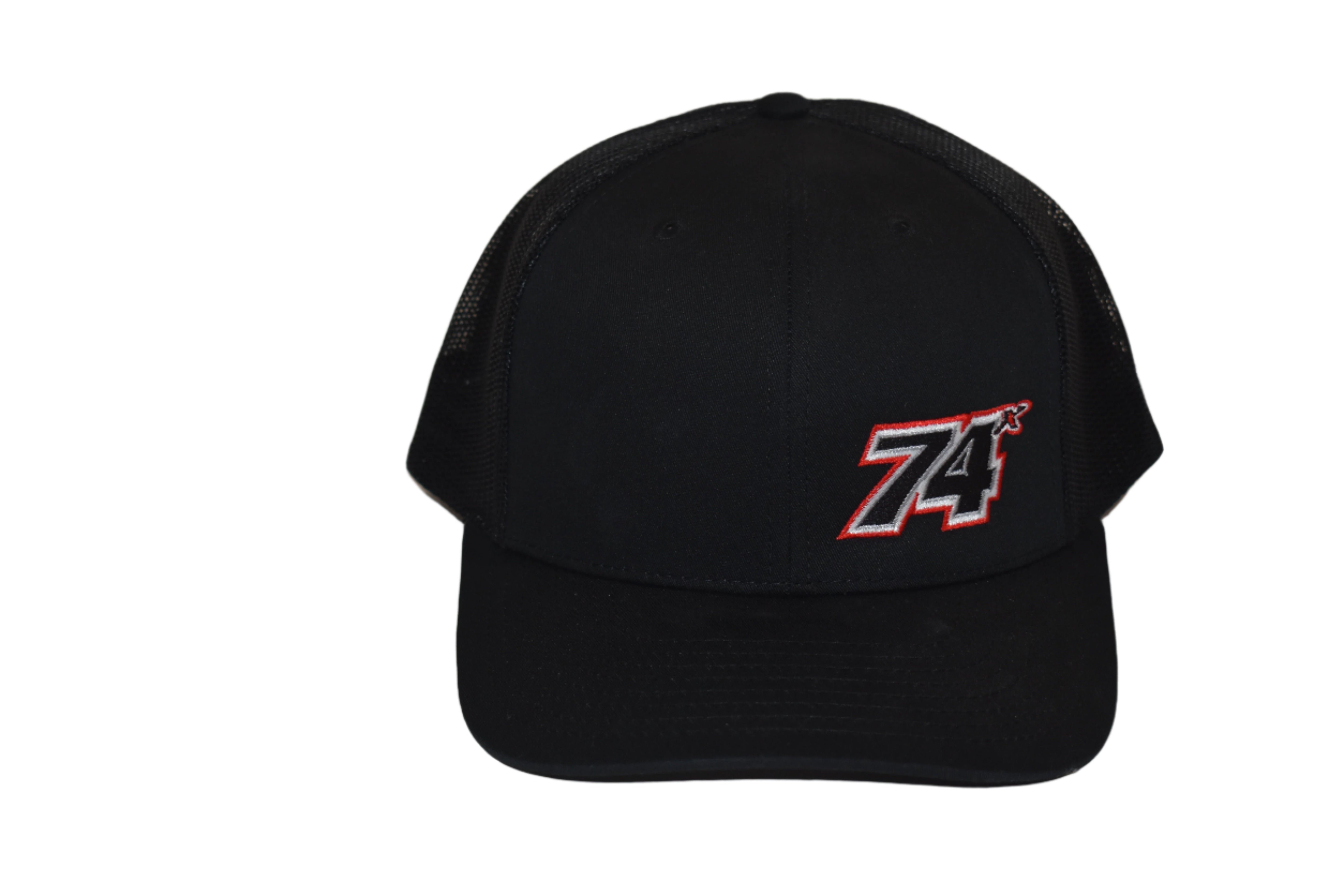 74x Black Mesh Back Hat