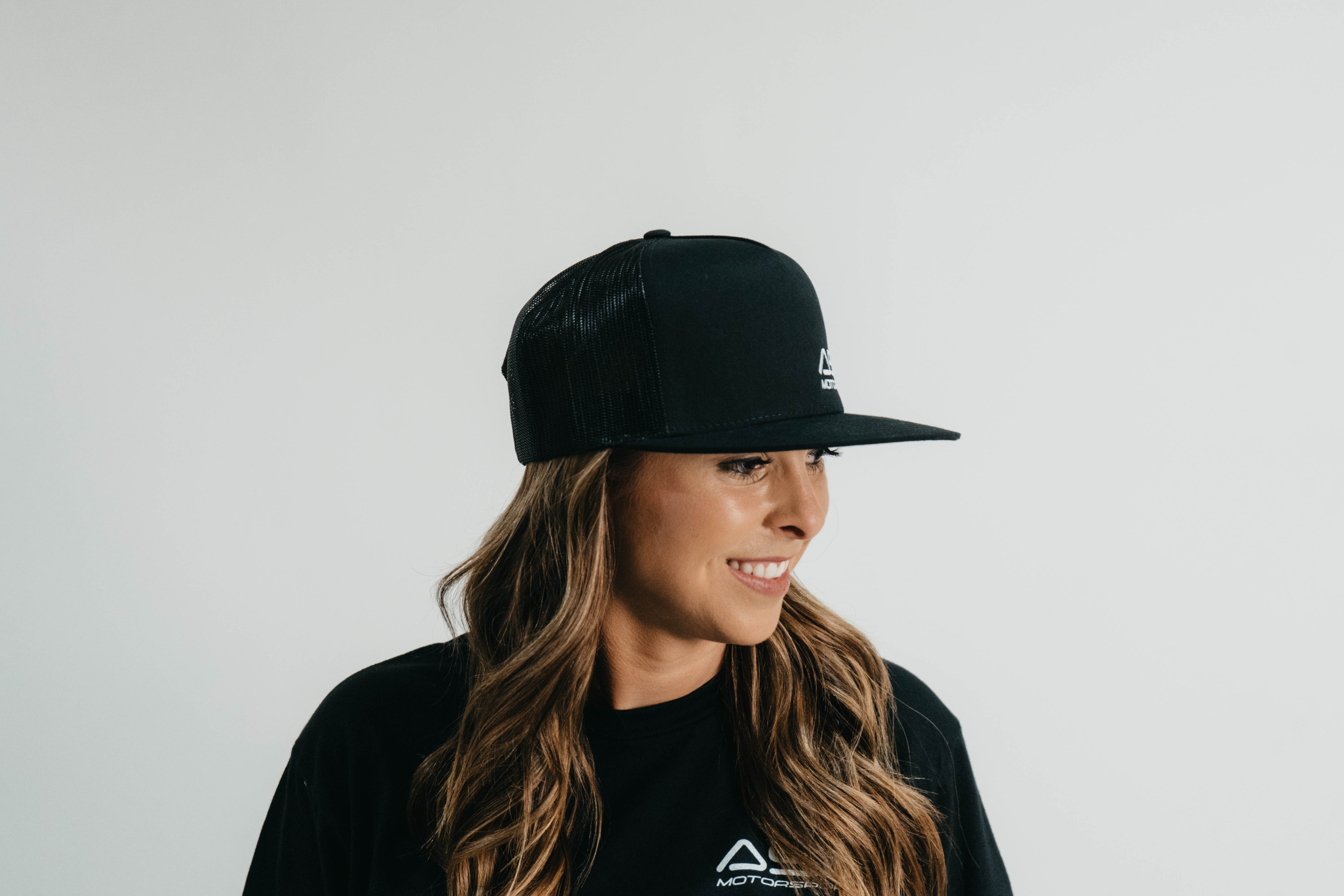 ASD Black Flat Bill Hat