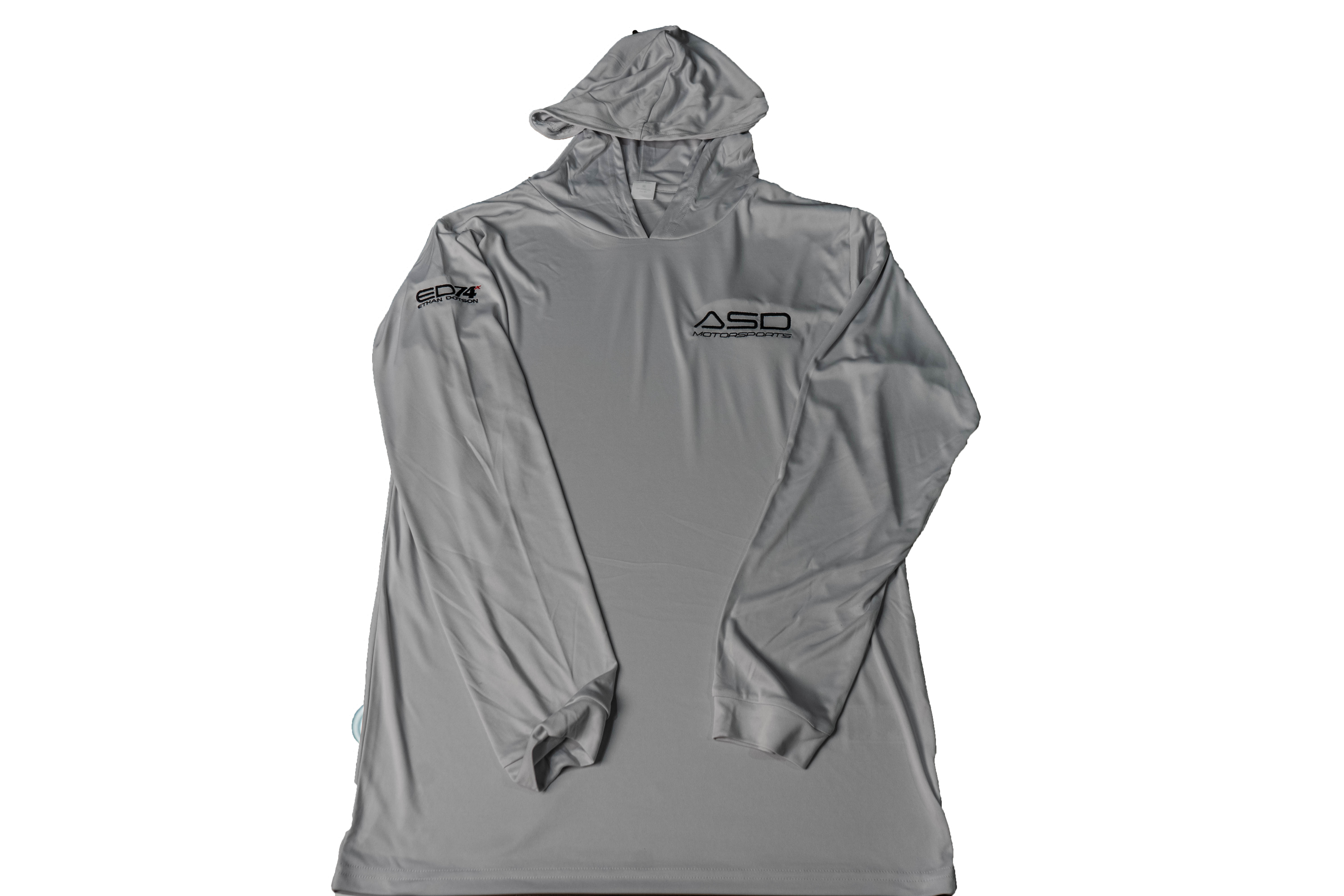 Lightweight performance Hoodie light gray