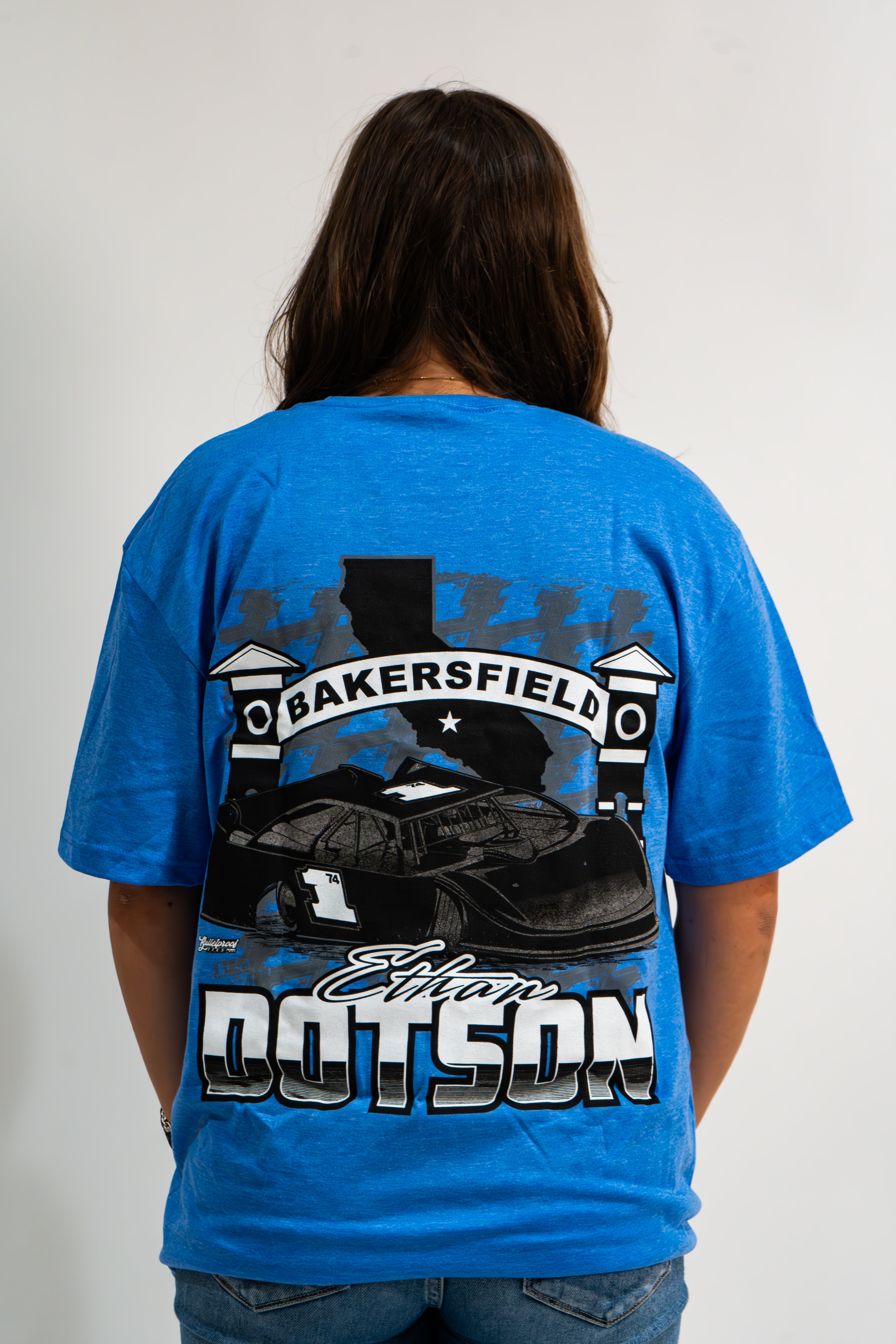 Ethan Dotson Blue Bakersfield Tee