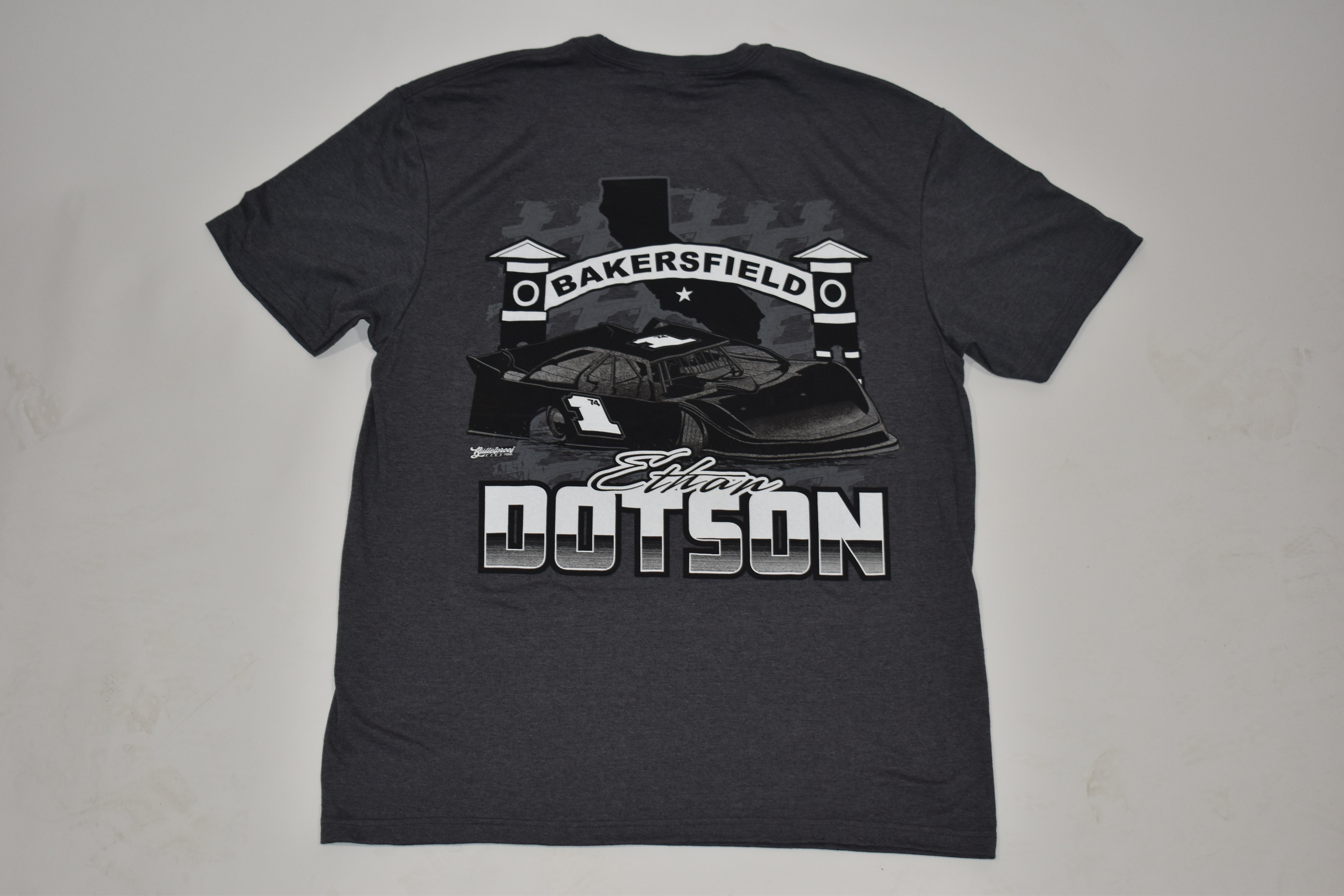 Ethan Dotson Gray Bakersfield Tee