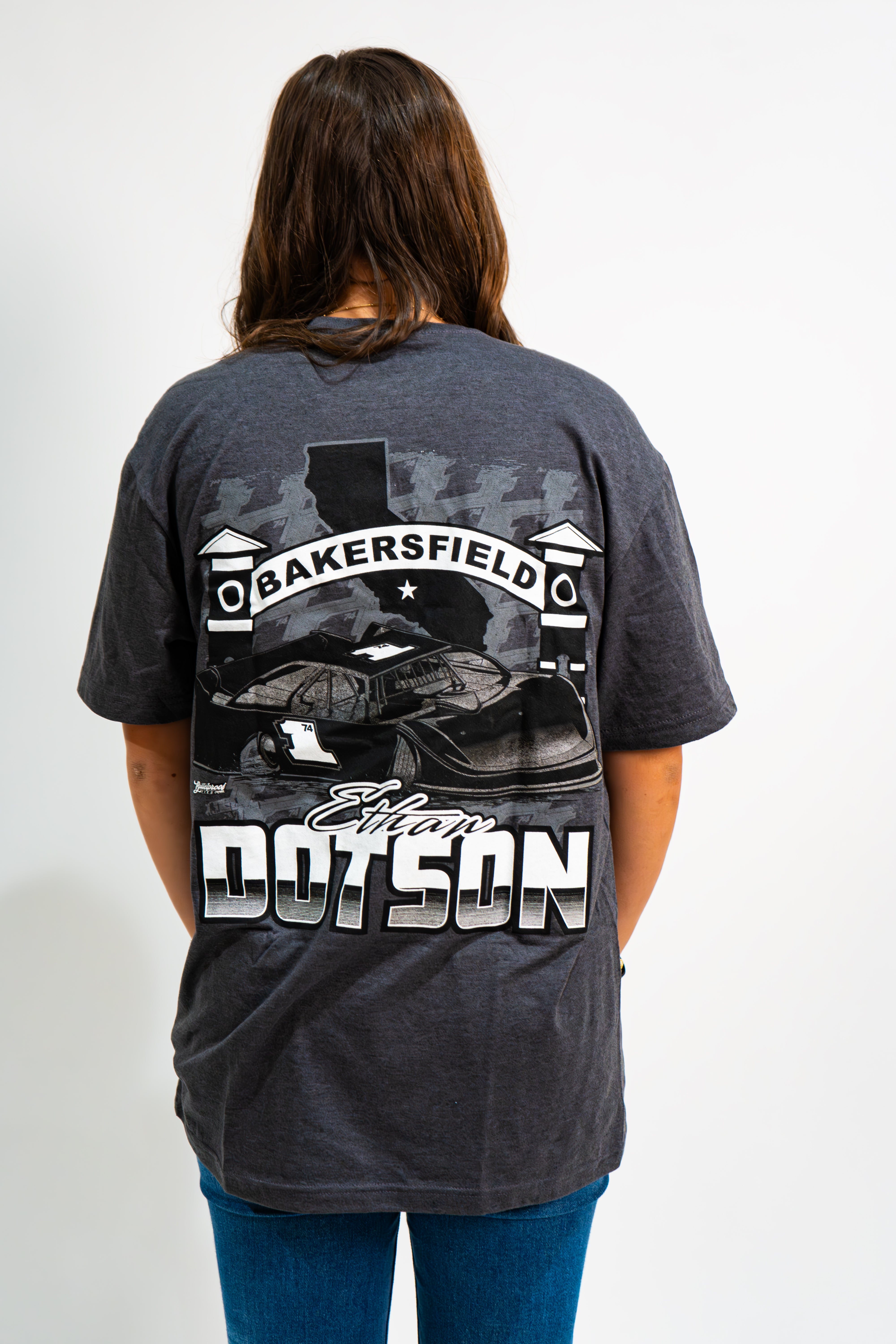 Ethan Dotson Gray Bakersfield Tee
