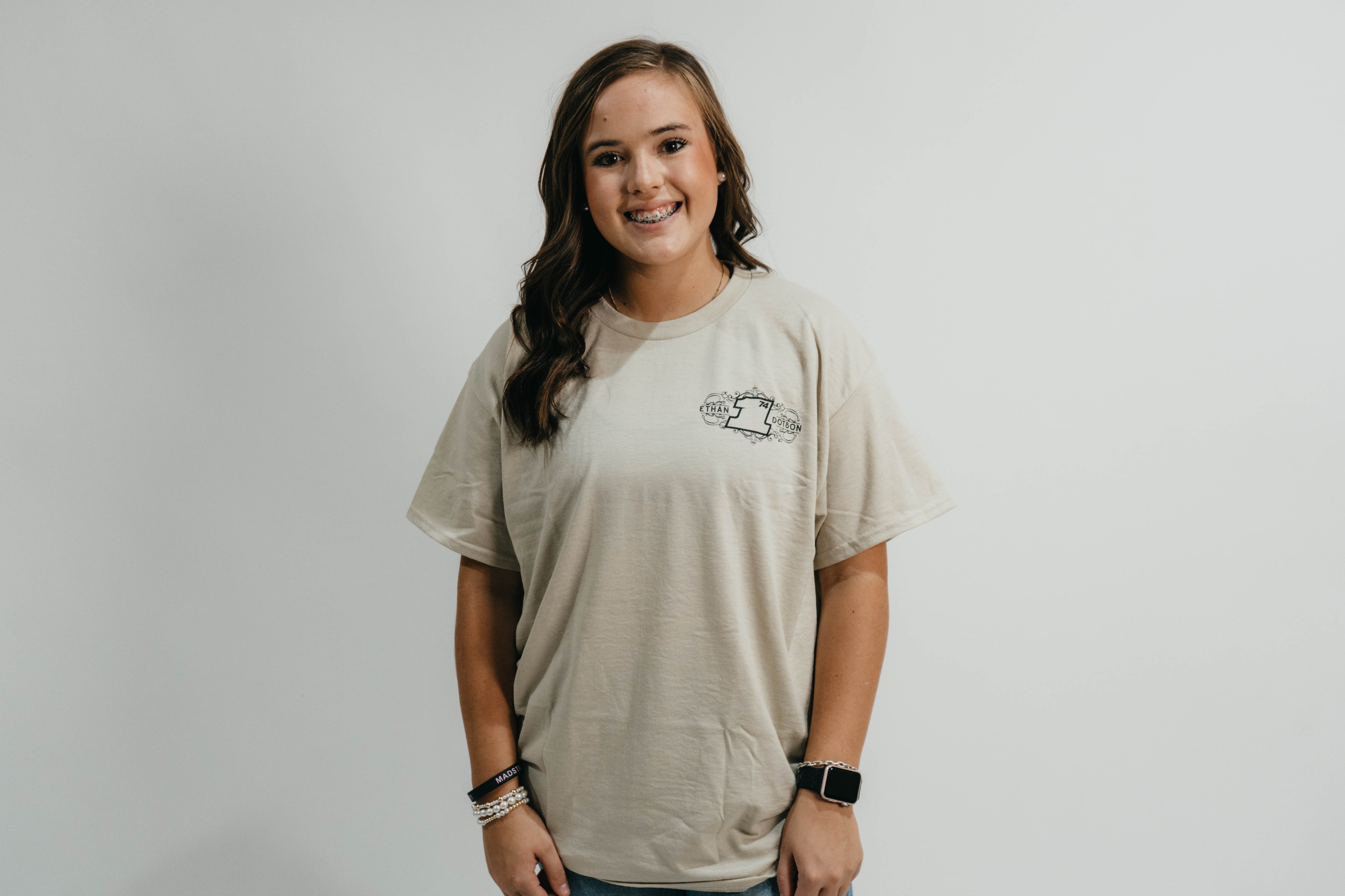 Ethan Dotson Tan Vintage Tee
