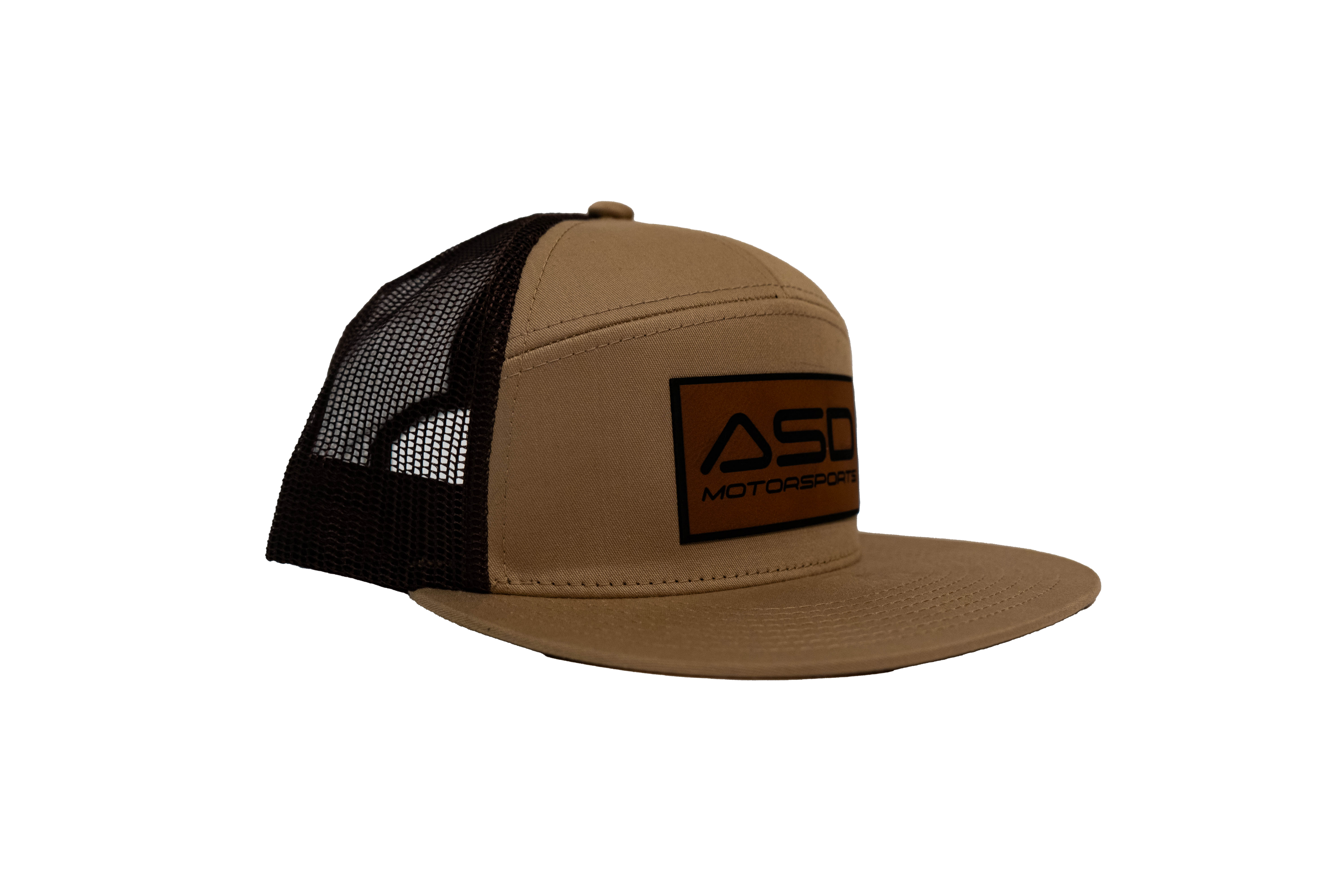 Brown Leather Patch Hat