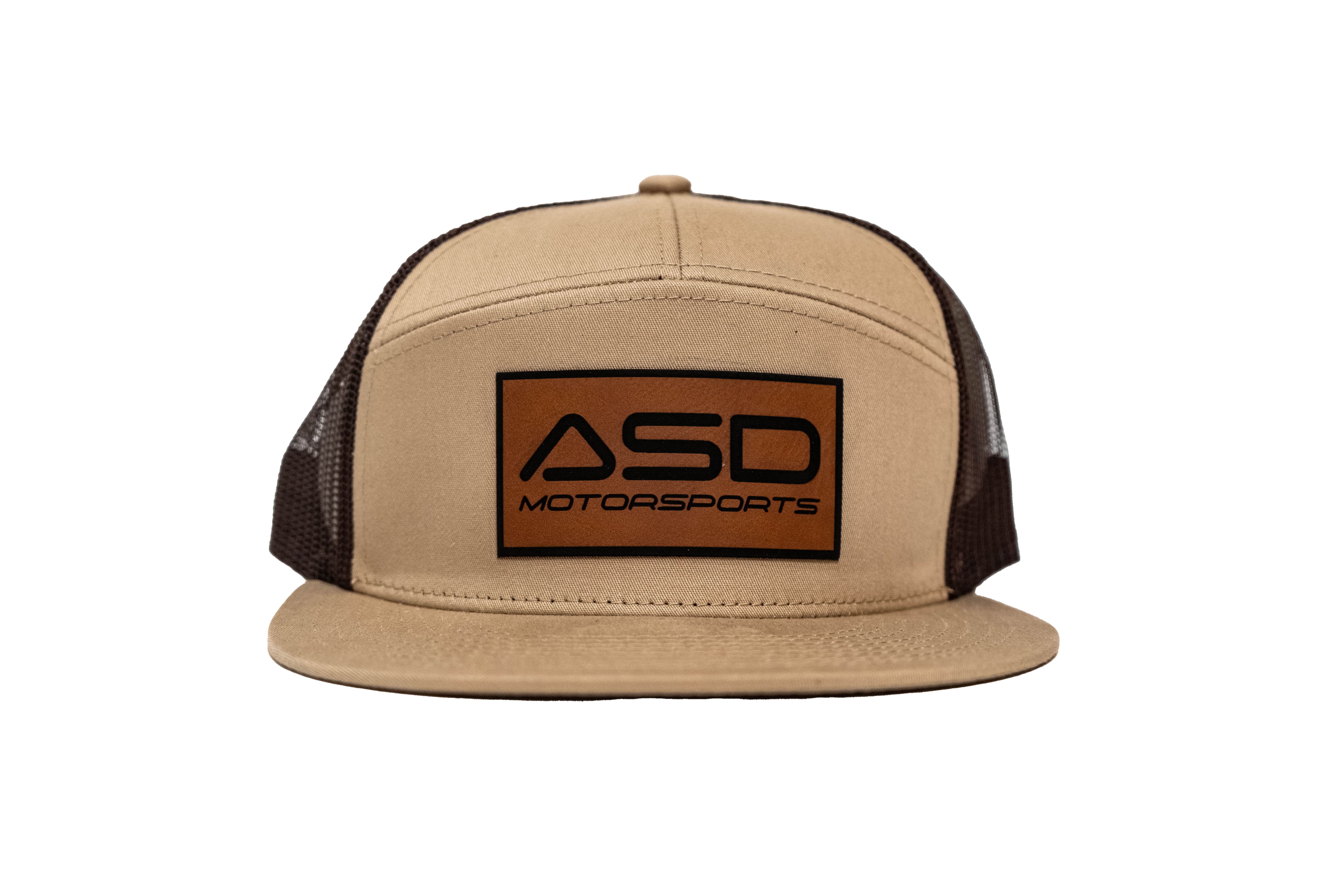 Brown Leather Patch Hat
