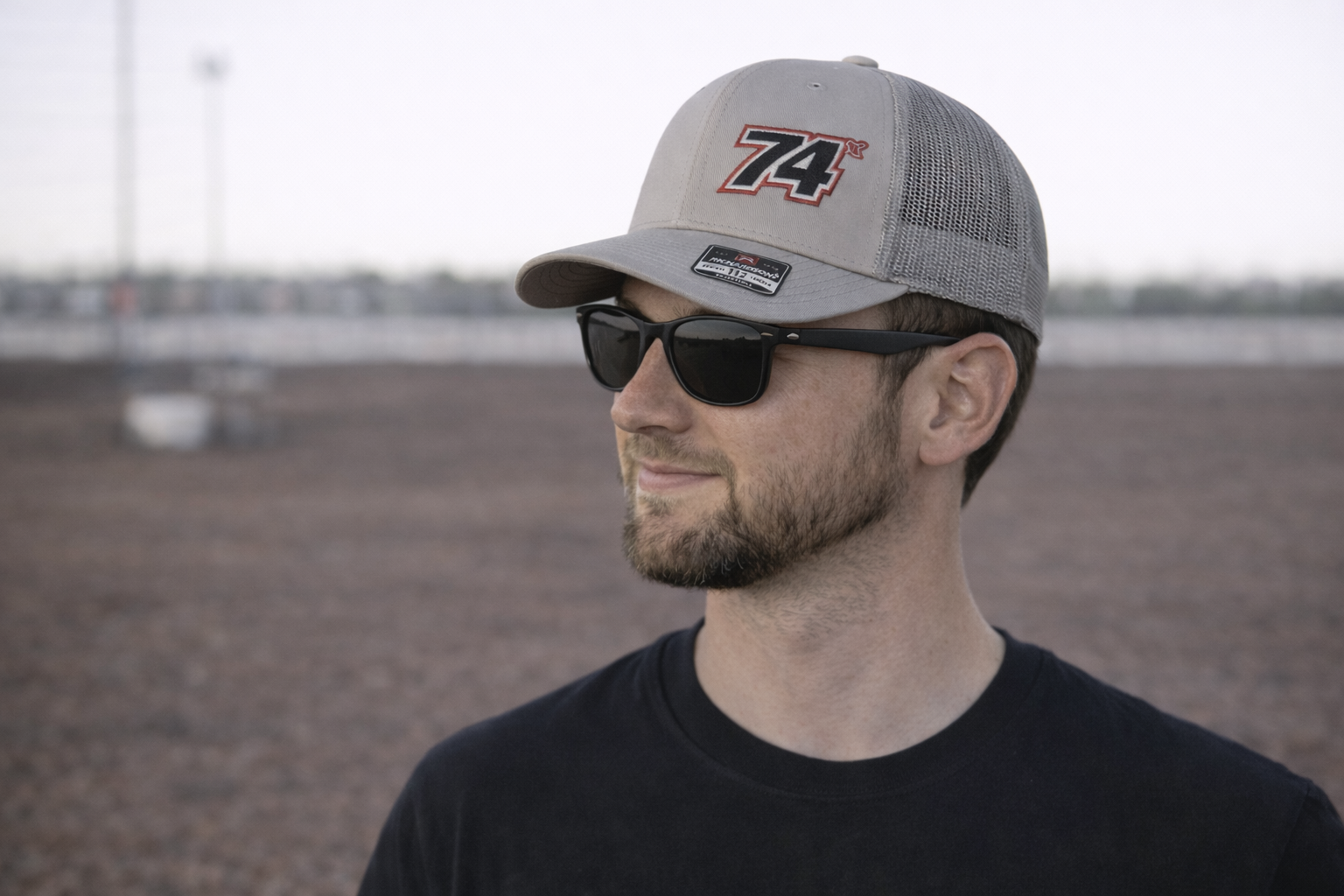 Grey 74x Mesh Snapback hat