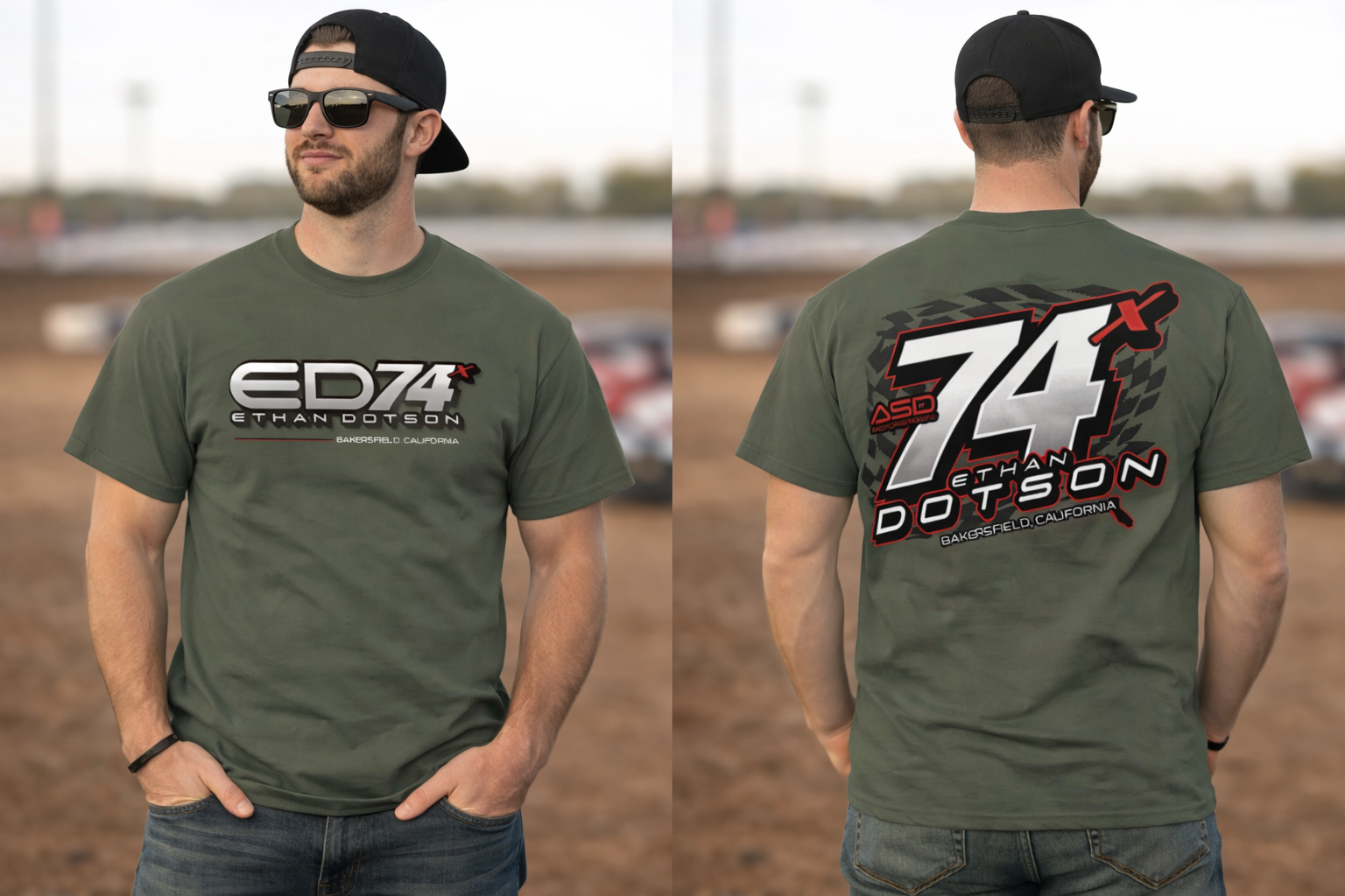 ED Logo Olive Green Tee