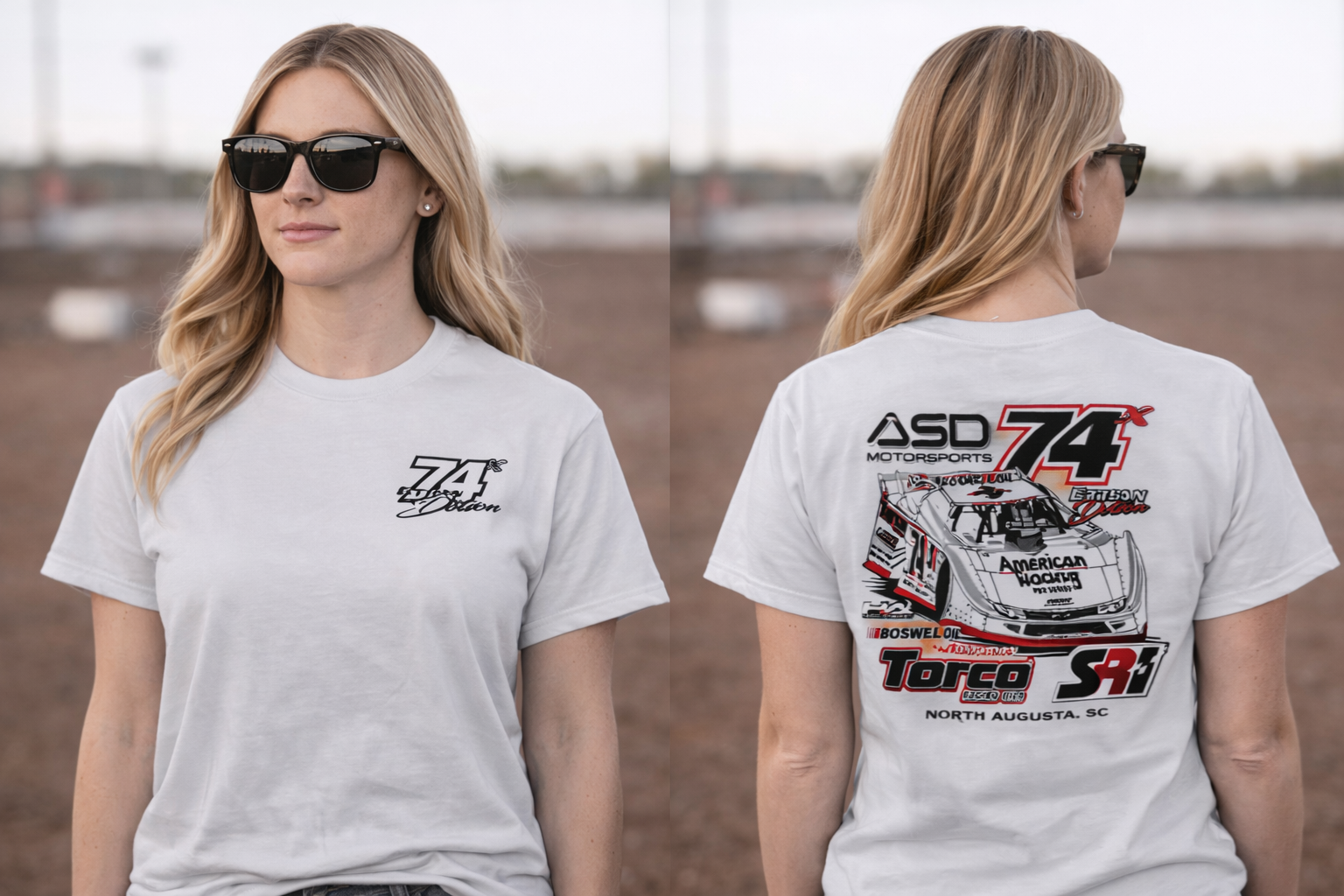 ASD-Ethan Dotson White Team Tee