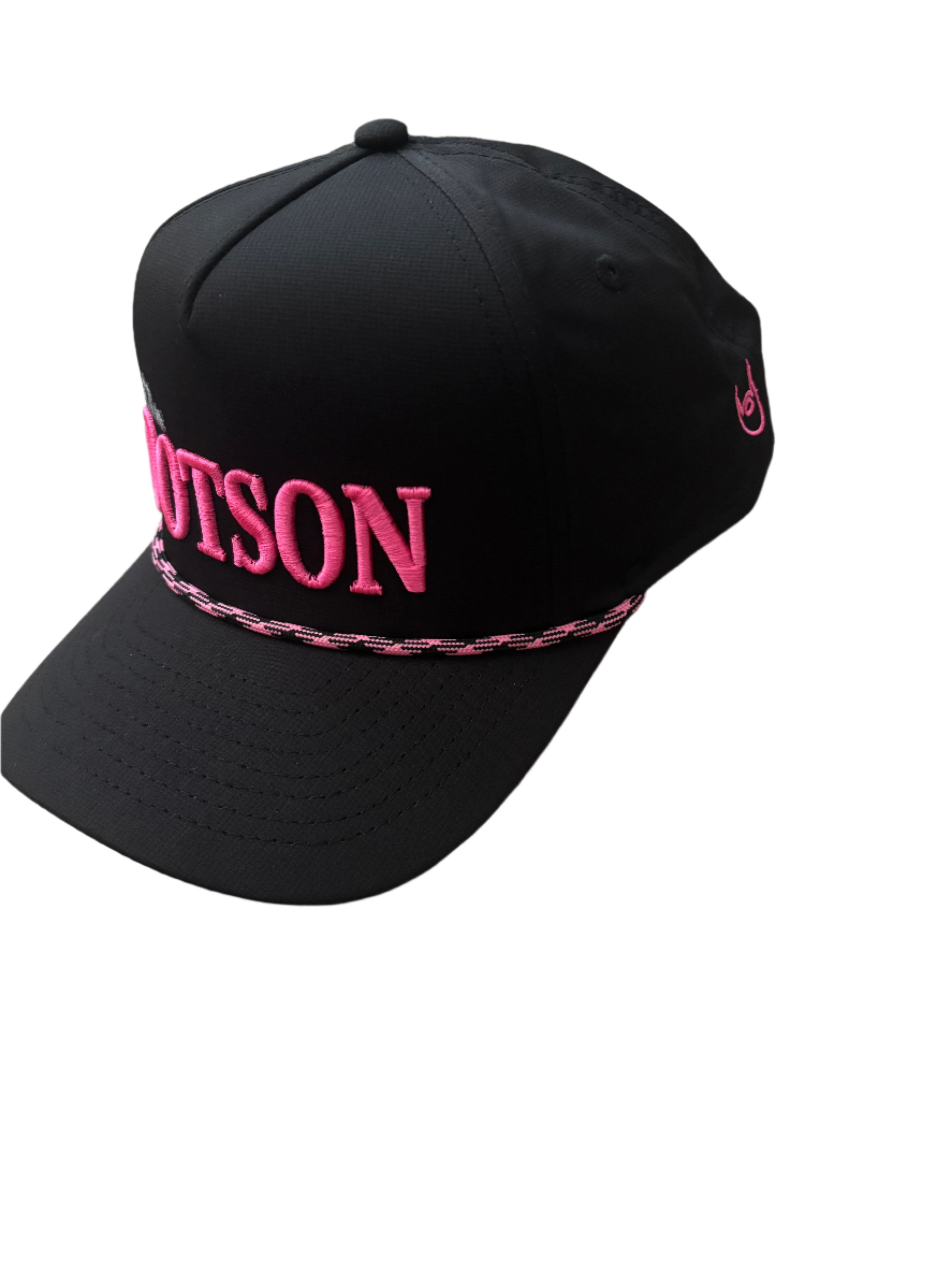 Pink & Black Dotson Hat