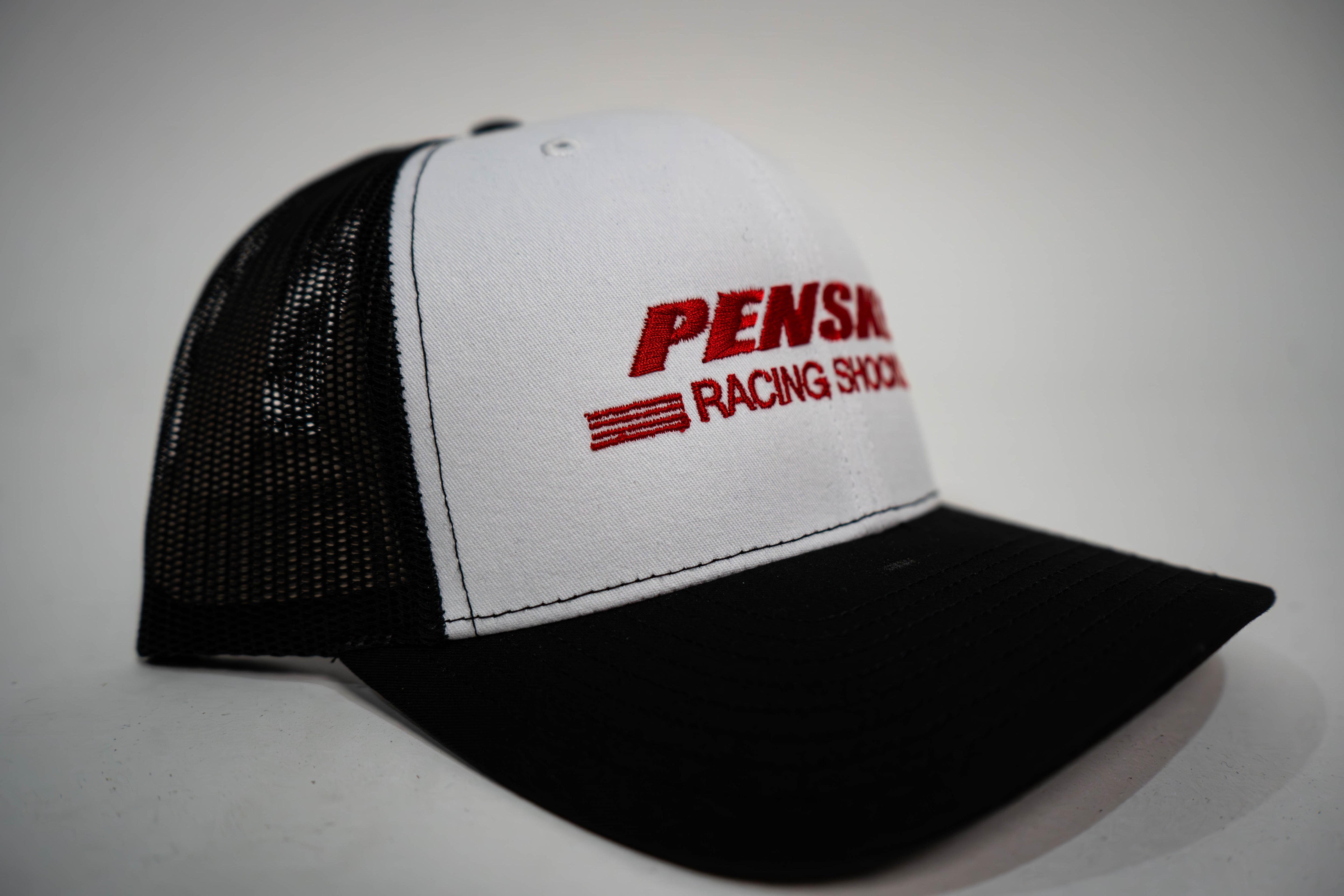 Penske Black and White Snapback Hat