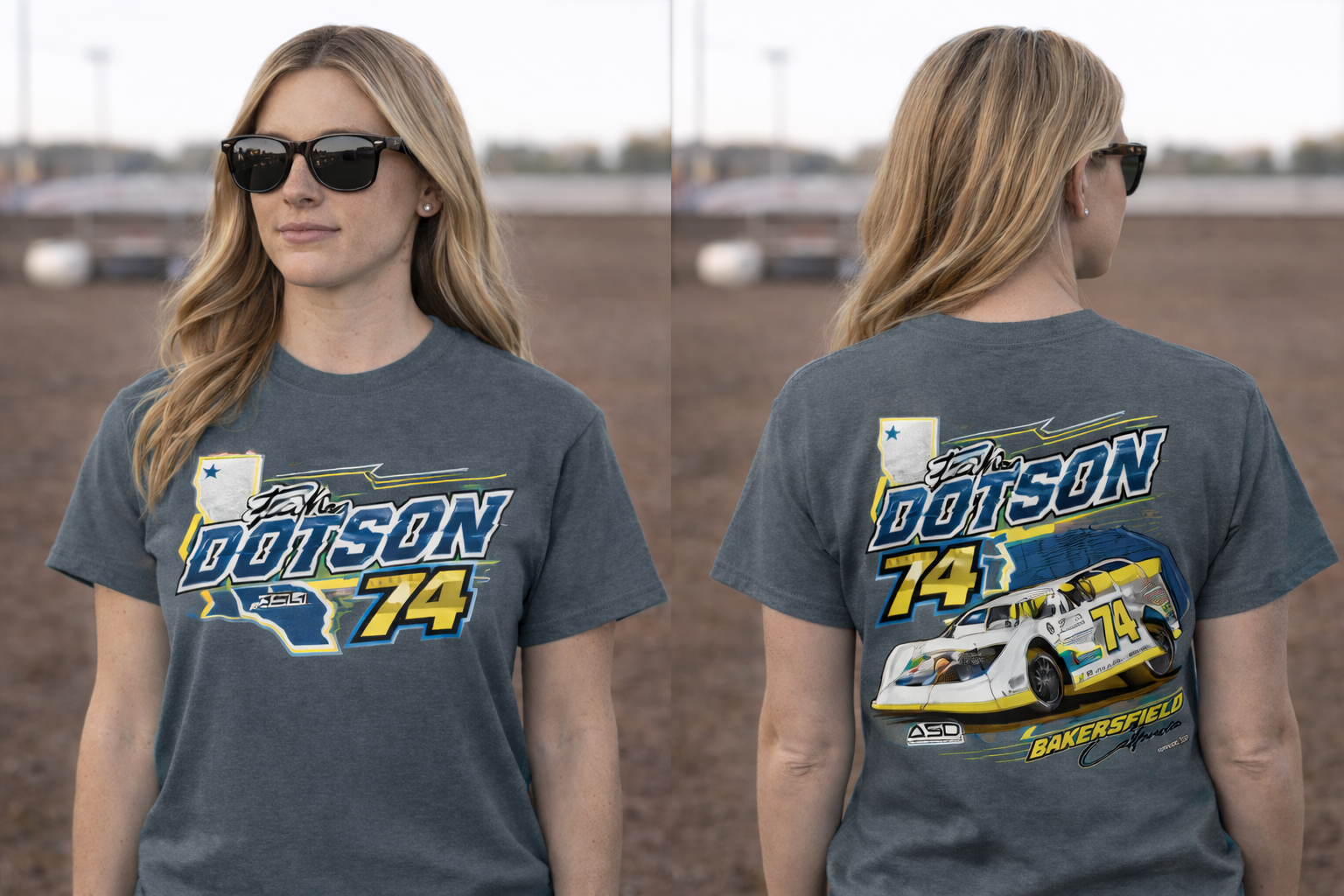 World 100 Dark Heather Tee