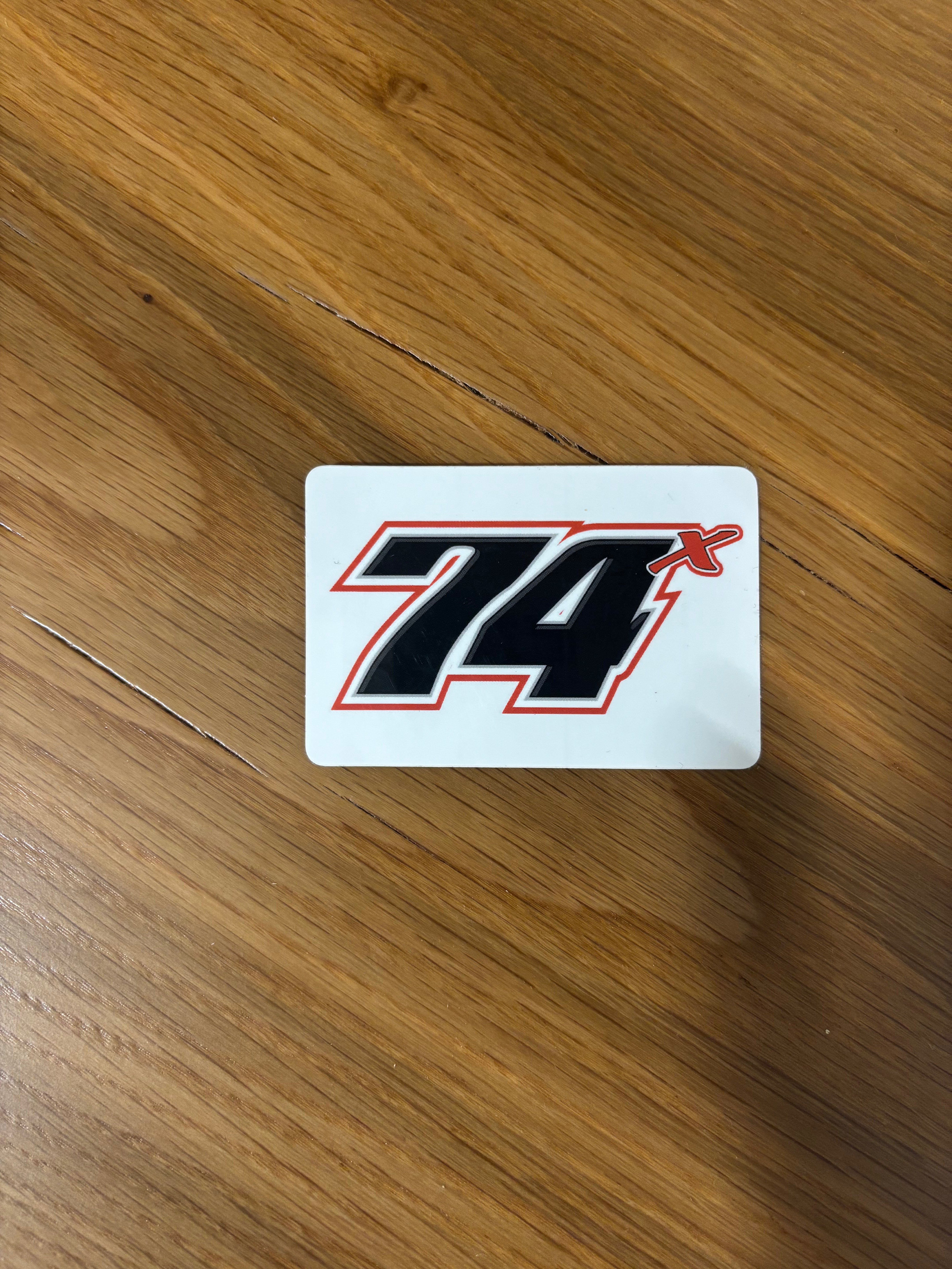 74x small sticker