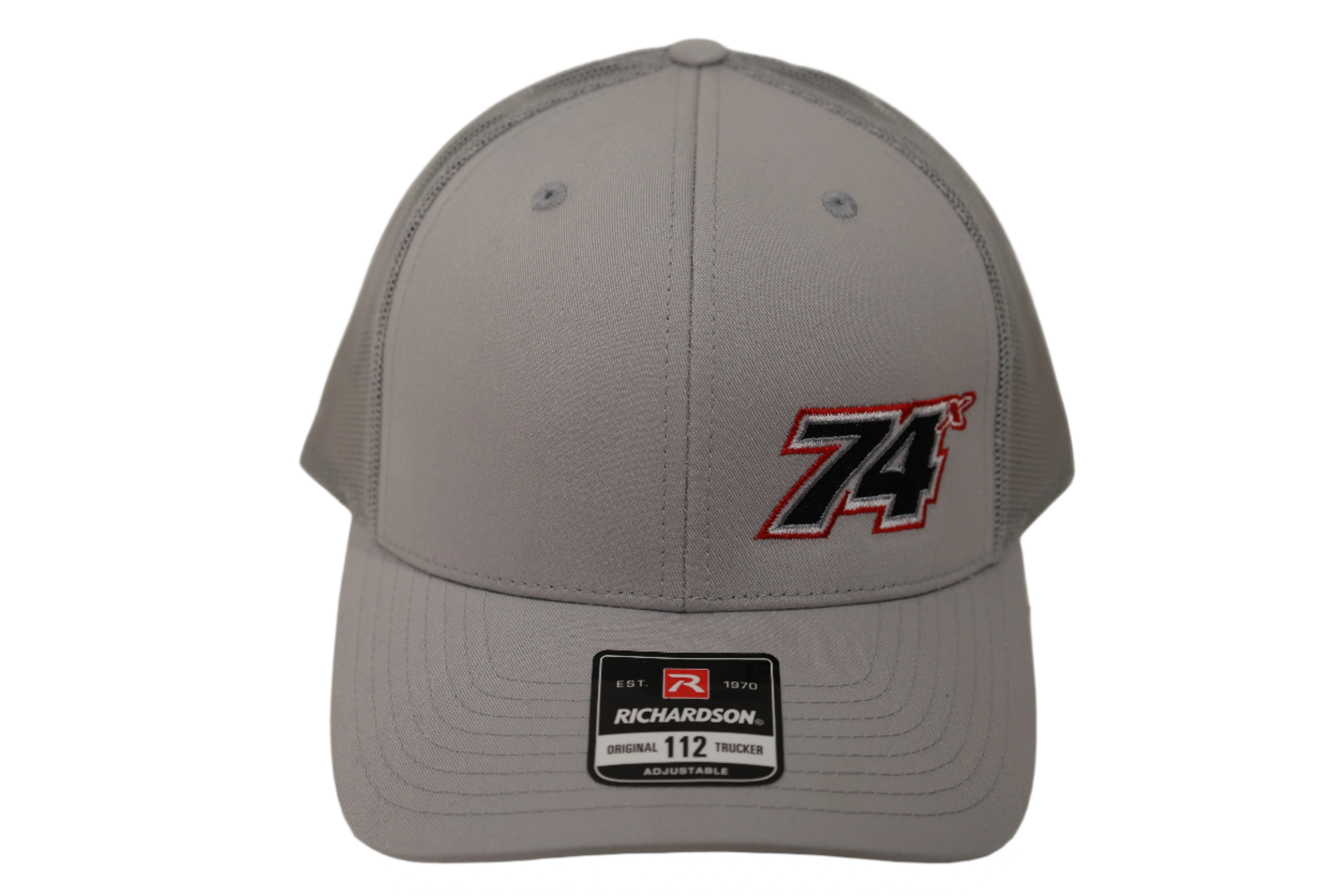 Grey 74x Mesh Snapback hat